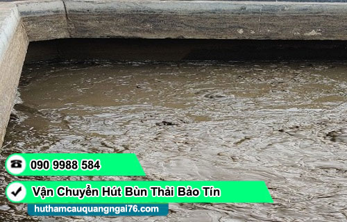 Vận chuyển hút bùn thải Quảng Ngãi Bảo Tín