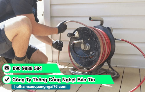 Thông cống nghẹt xã Đông Trà Bồng