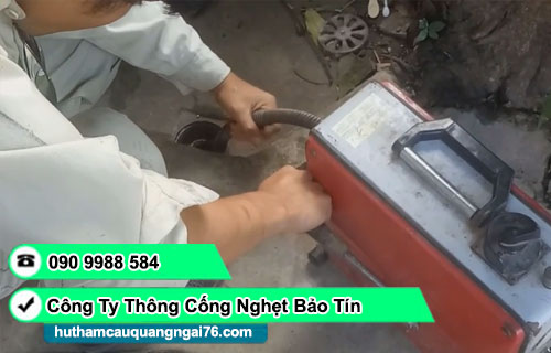 Thông cống nghẹt xã Mộ Đức Bảo Tín