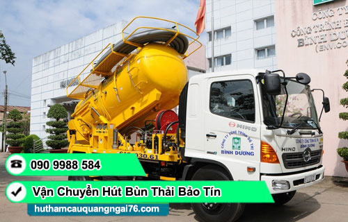 vận chuyển hút bùn thải công nghiệp xã Đông Sơn