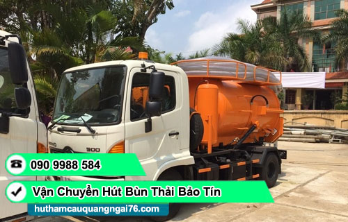 vận chuyển hút bùn thải xã Trà Giang Bảo Tín