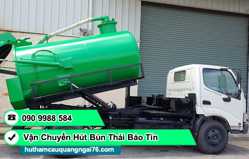 Vận chuyển hút bùn thải công nghiệp xã Trường Giang