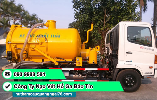 Nạo vét hố ga phường Sa Huỳnh